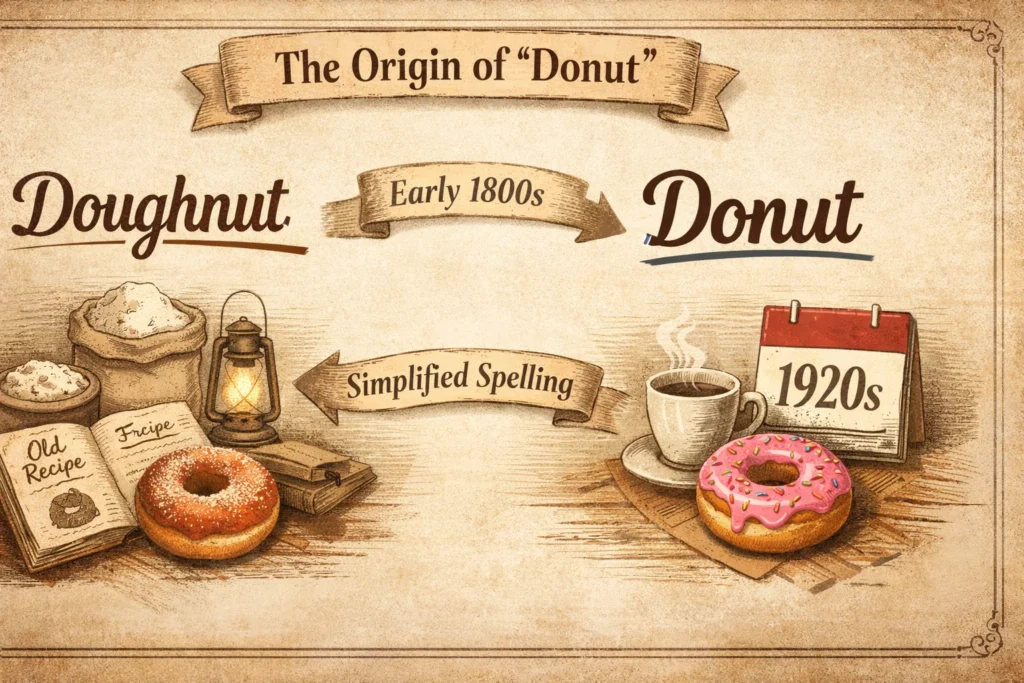 The Origin of Donut or Doughnut