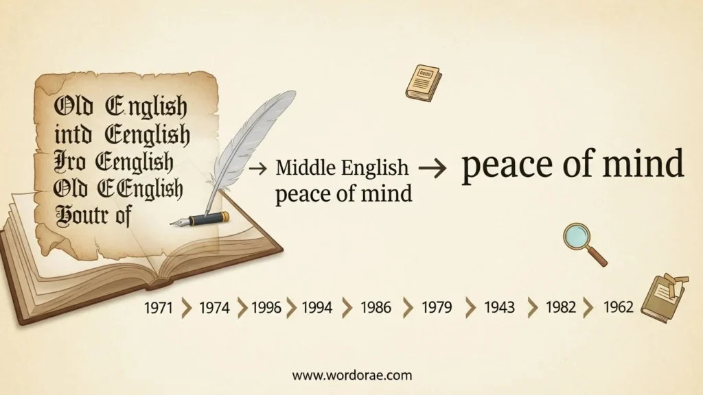 Origin of Piece of Mind or Peace of Mind