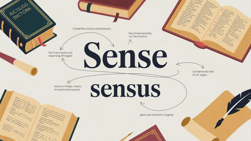 Origin of Sence or Sense