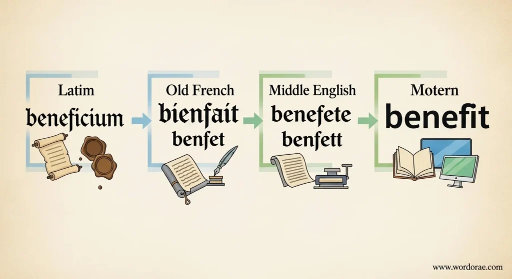 The Origin of Benefiting or Benefitting