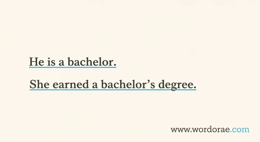 Bachelor or Bachelor’s in Everyday Examples
