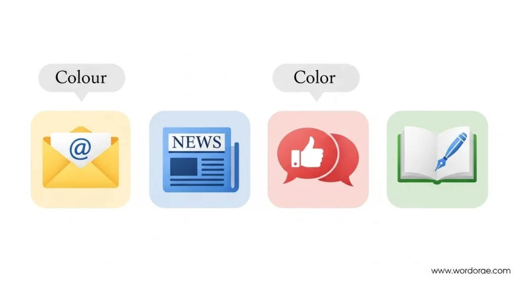 Colour or Color in Everyday Examples