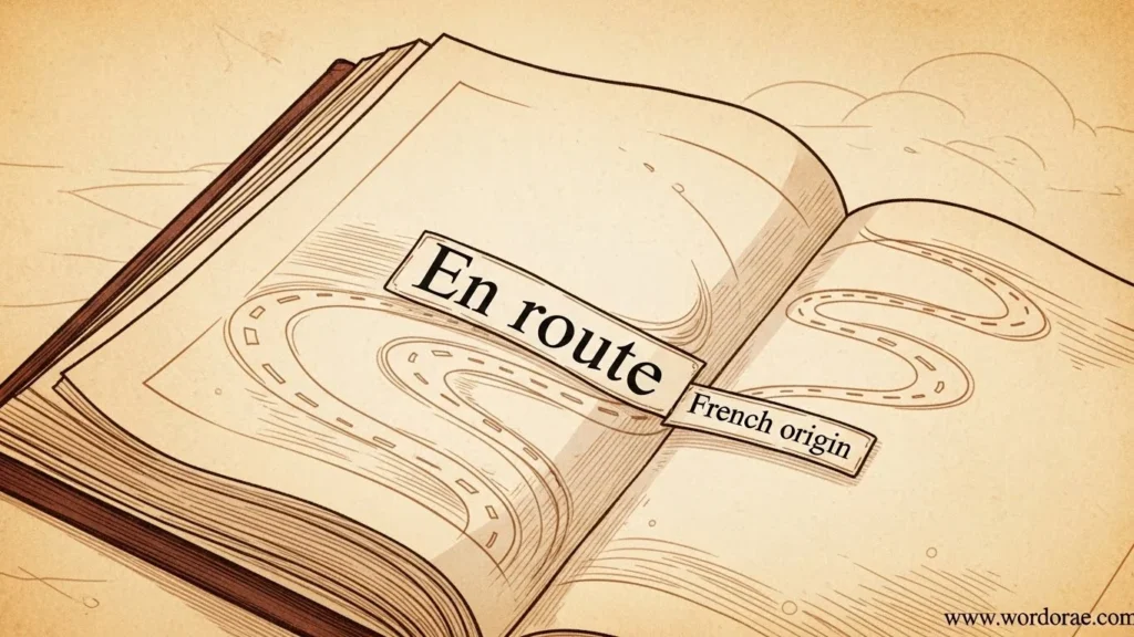 The Origin of In Route or En Route