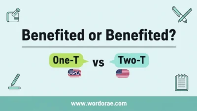 Benefited or Benefitted