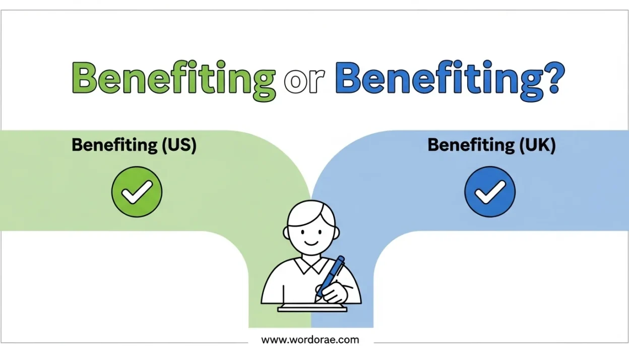 Benefiting or Benefitting