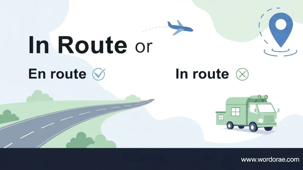 In Route or En Route