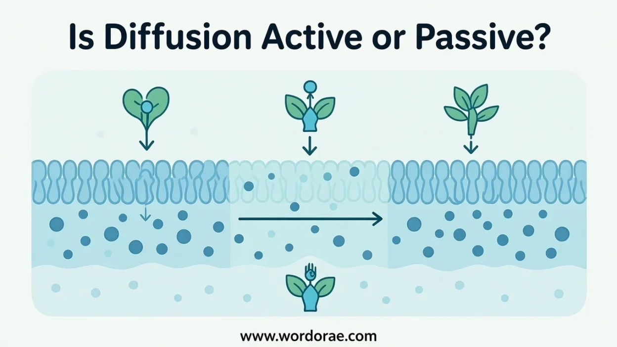 Is Diffusion Active or Passive