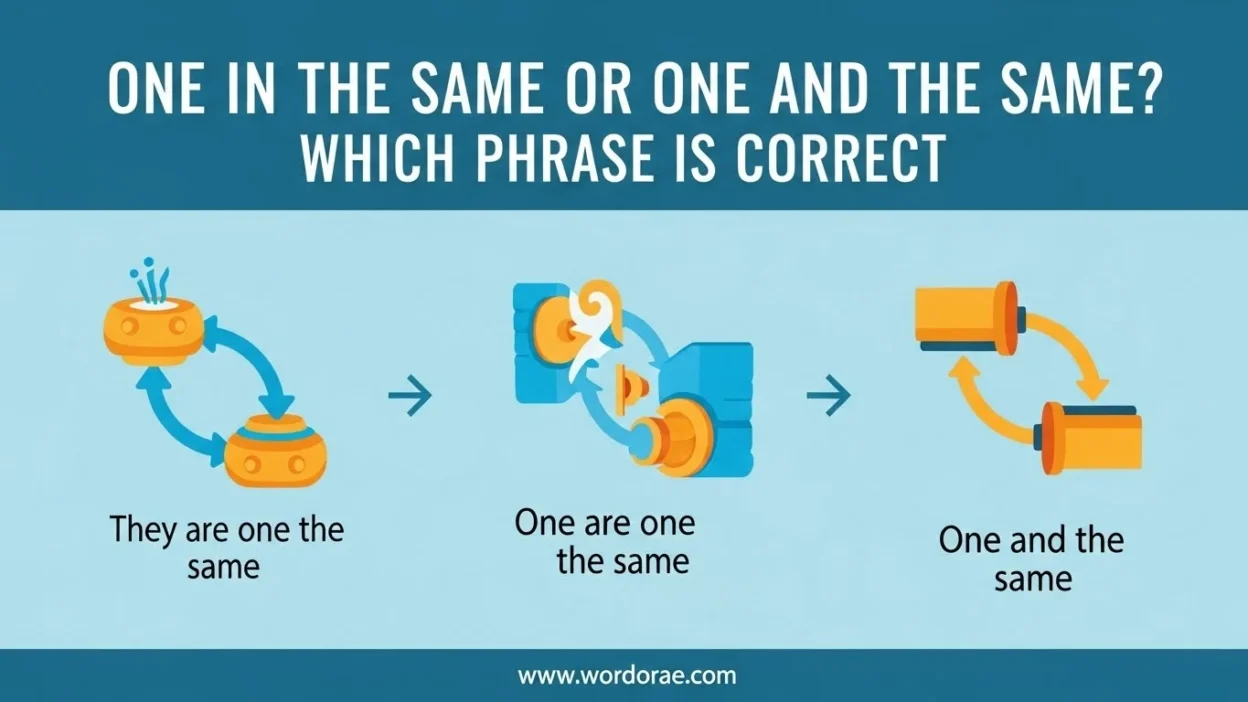 One in the Same or One and the Same