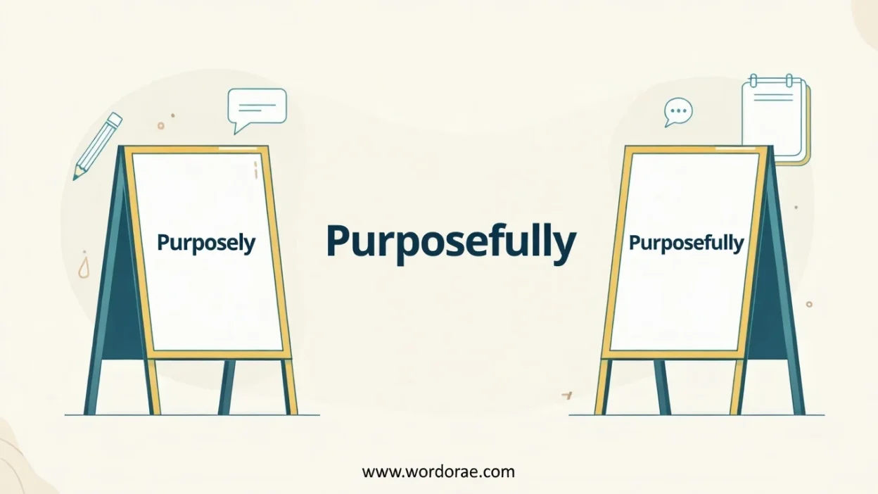 Purposely or Purposefully