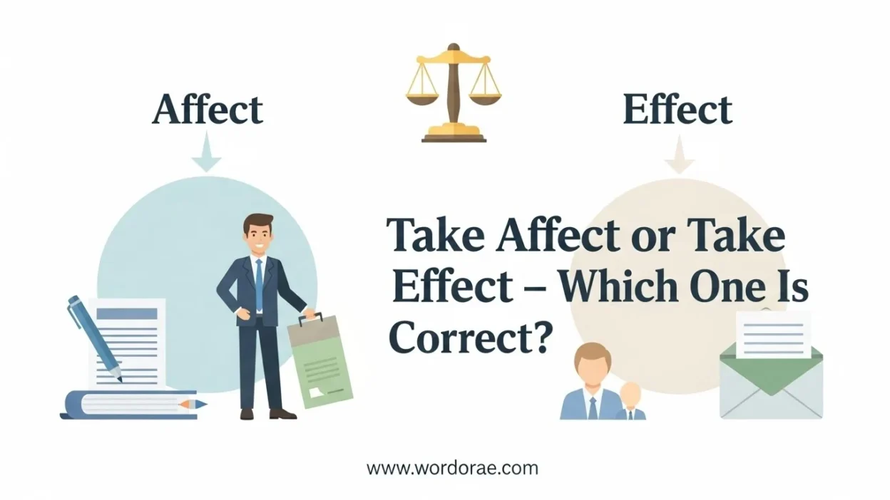 Take Affect or Take Effect