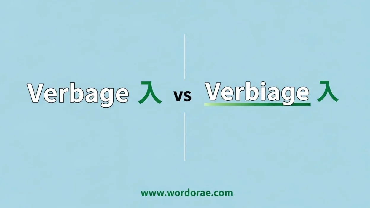 Verbage or Verbiage