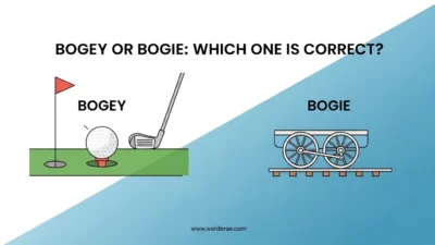 Bogey or Bogie