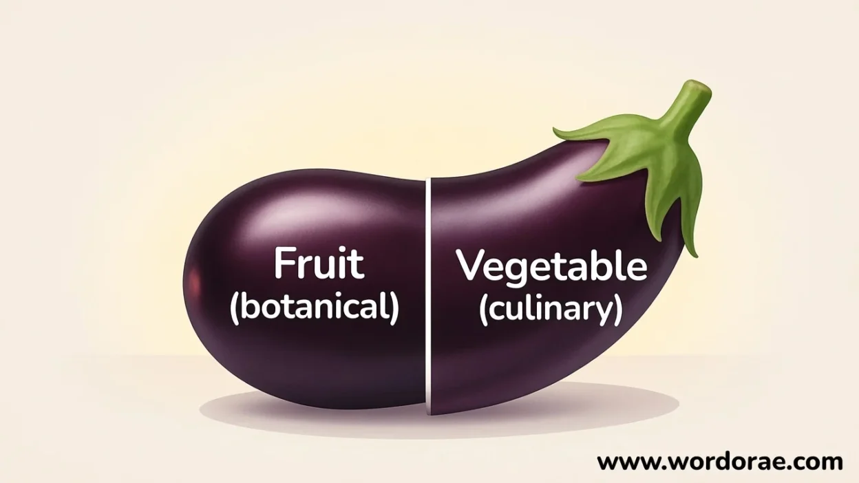 Eggplant fruit or vegetable