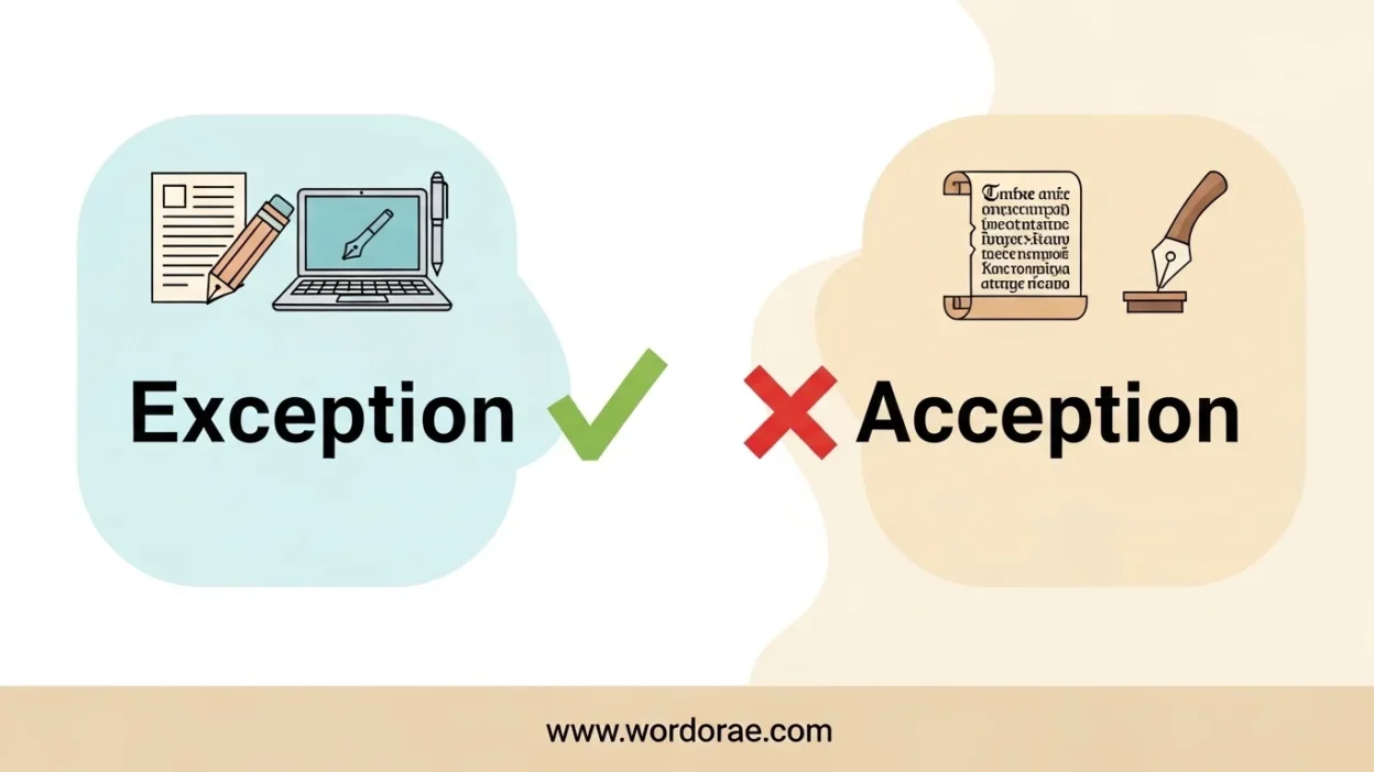 Exception vs Acception