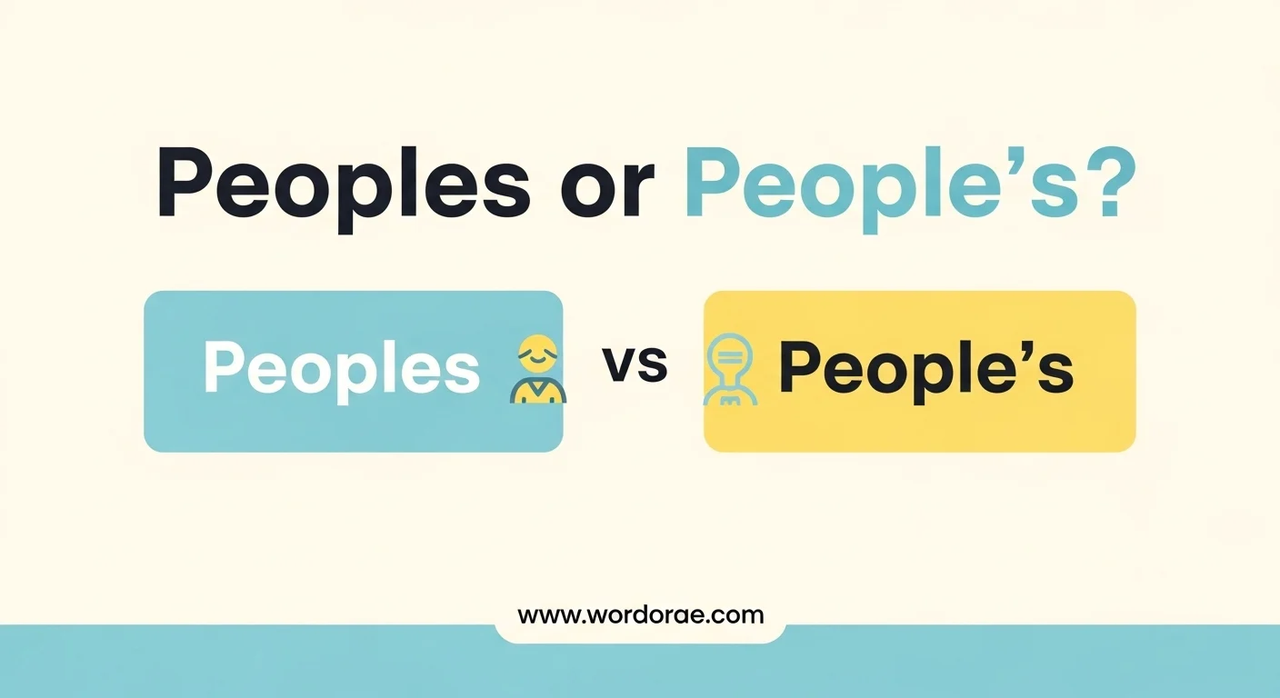 Peoples or People’s? Meaning, Difference & Examples