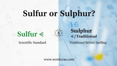 Sulfur vs Sulphur